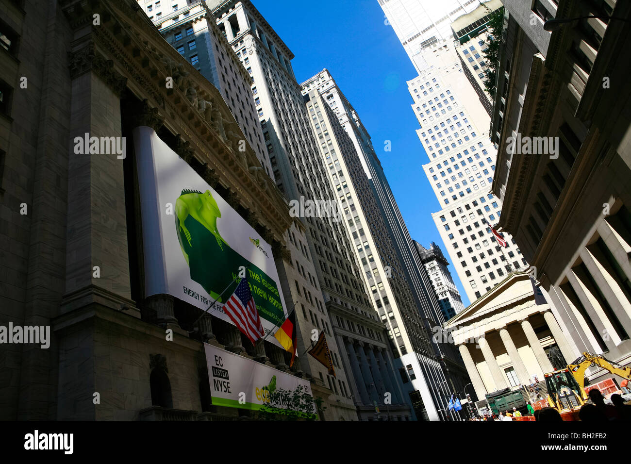 View of Federal Hall in New York City, united States Stock Photo