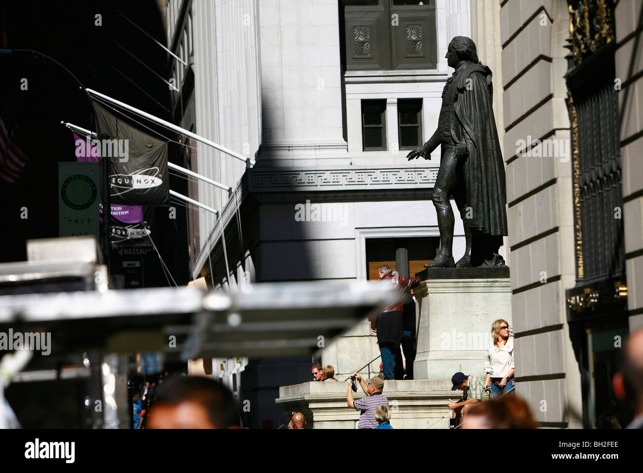 View of Federal Hall in New York City, united States Stock Photo