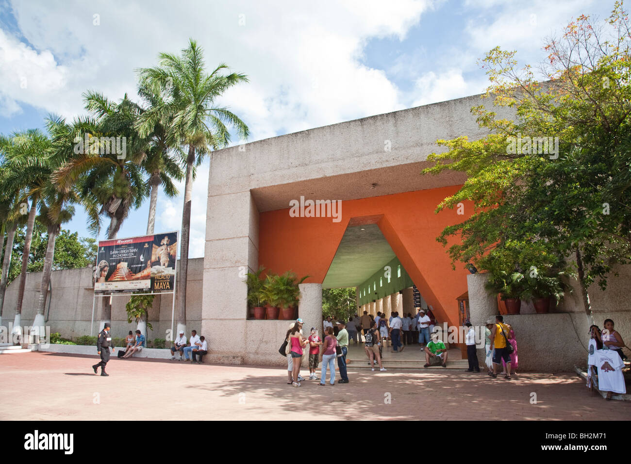 Entrance, Chichen Itza Archaeological Site Yucatan Mexico. Stock Photo