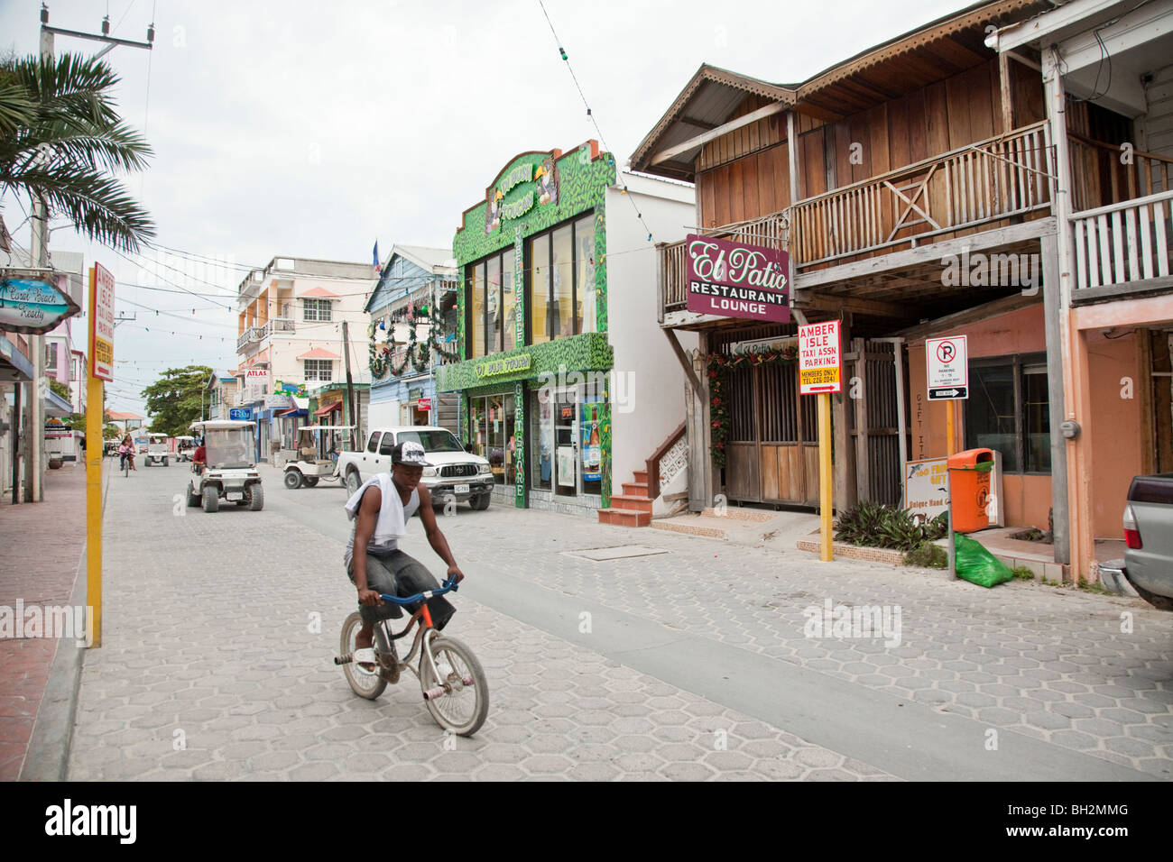 San Pedro, Ambergris Caye, Belize Stock Photo Alamy