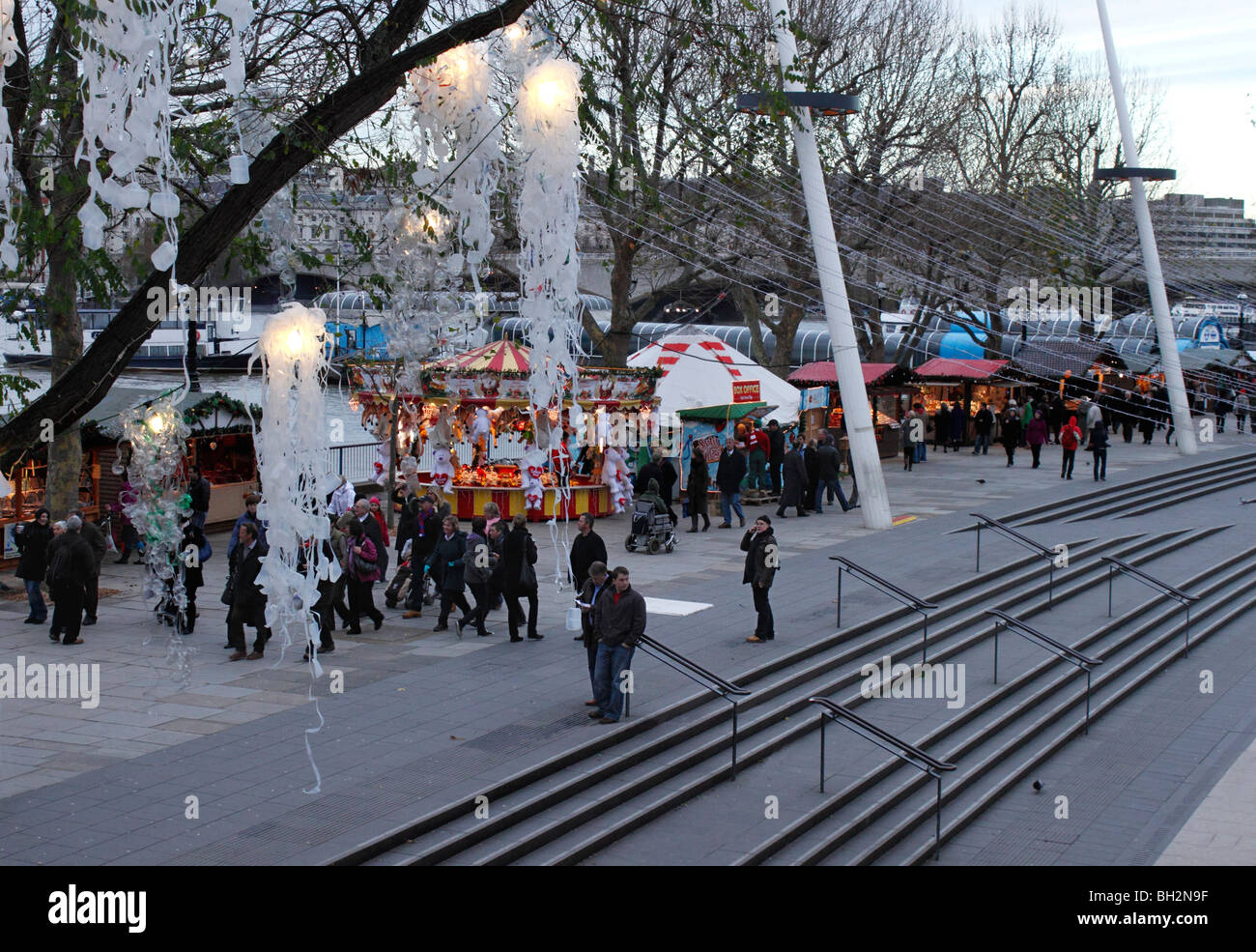 Cologne Christmas Market At The South Bank London December 2009 Stock Photo Alamy