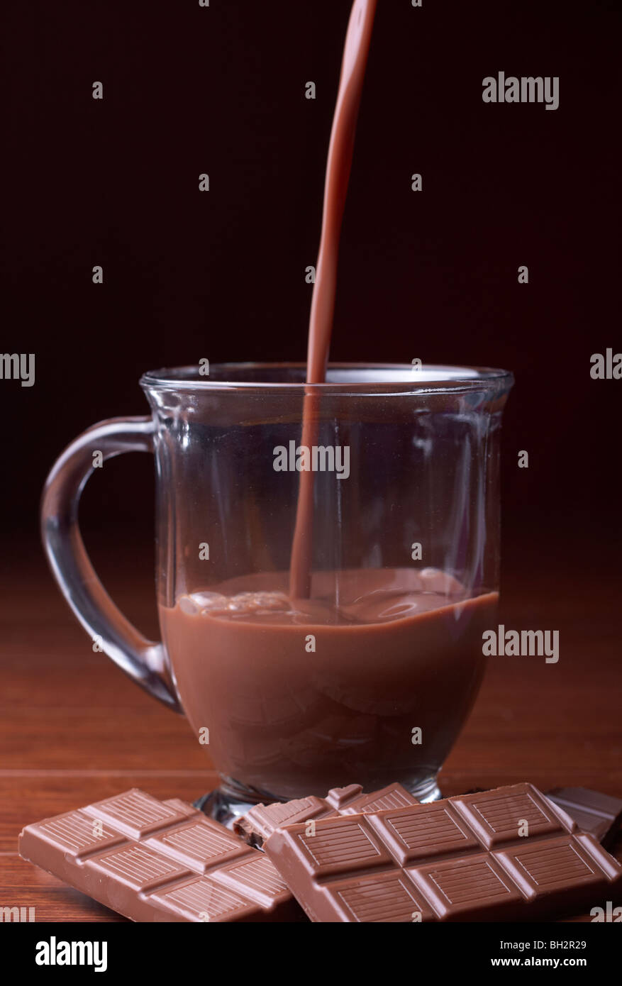 hot chocolate Stock Photo