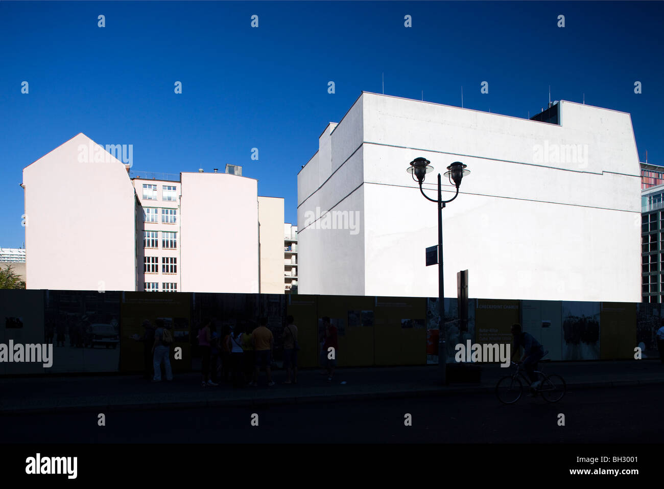 Rear side of buildings as seen from Friedrichstrasse, Berlin, Germany Stock Photo