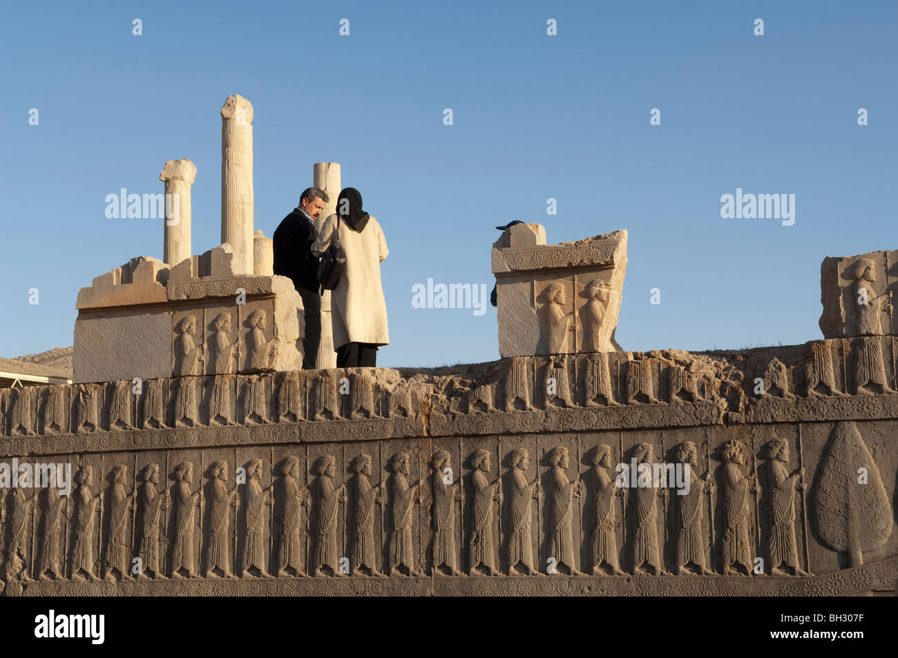 IRAN, Persepolis  , Takht-e Jamshid ,The ceremonial capital of the Achaemenid Empire (ca. 550-330 BCE), Stock Photo