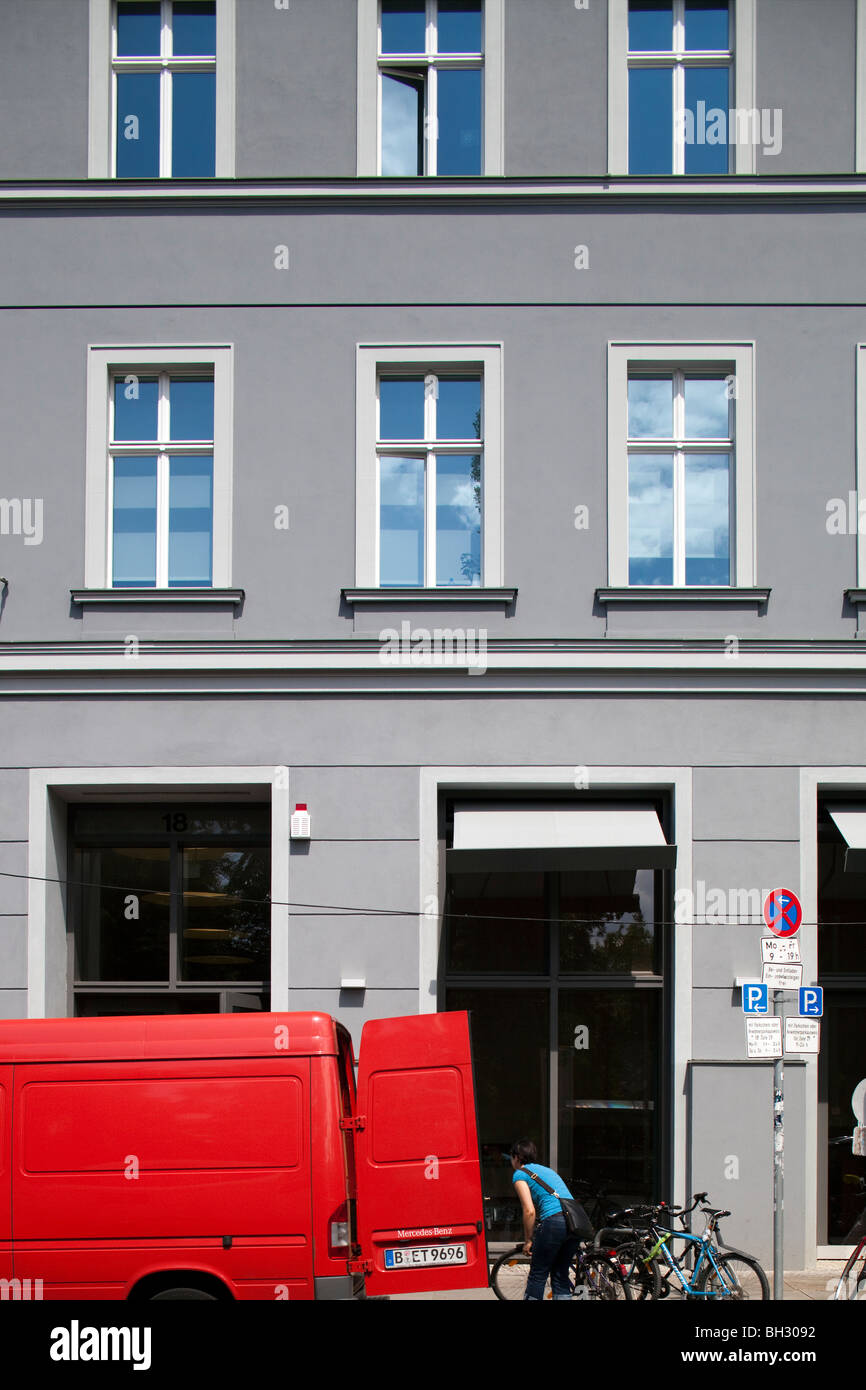 Building on Auguststrasse, Berlin, Germany Stock Photo