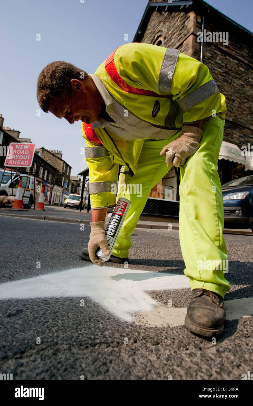 Alfred McAlpine Traffic Management Services Ltd Stock Photo Alamy