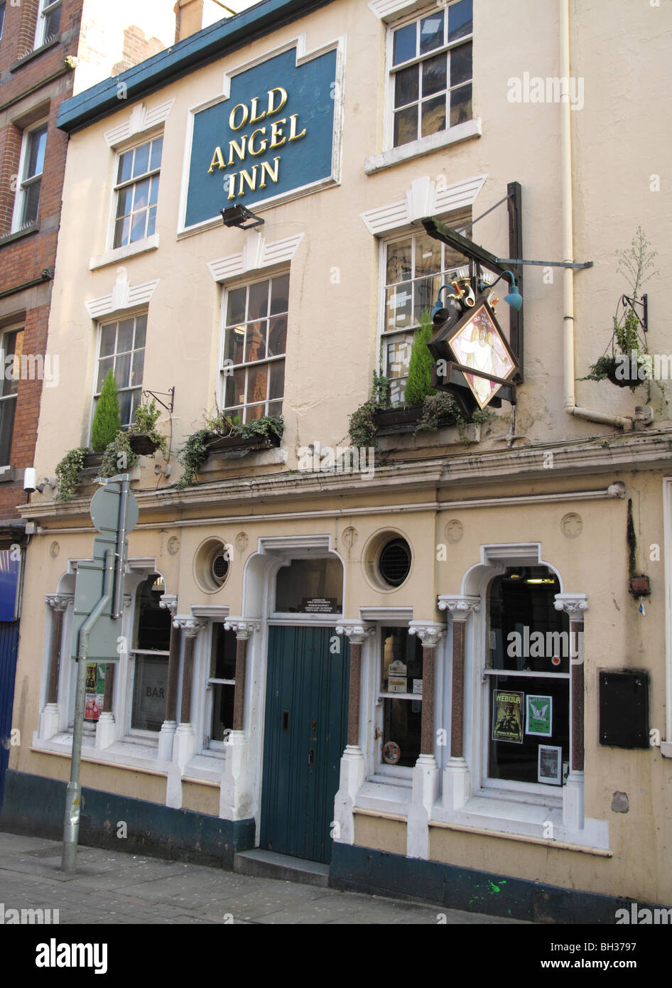 The Old Angel Inn, Stoney Street, Nottingham, England, U.K. Stock Photo