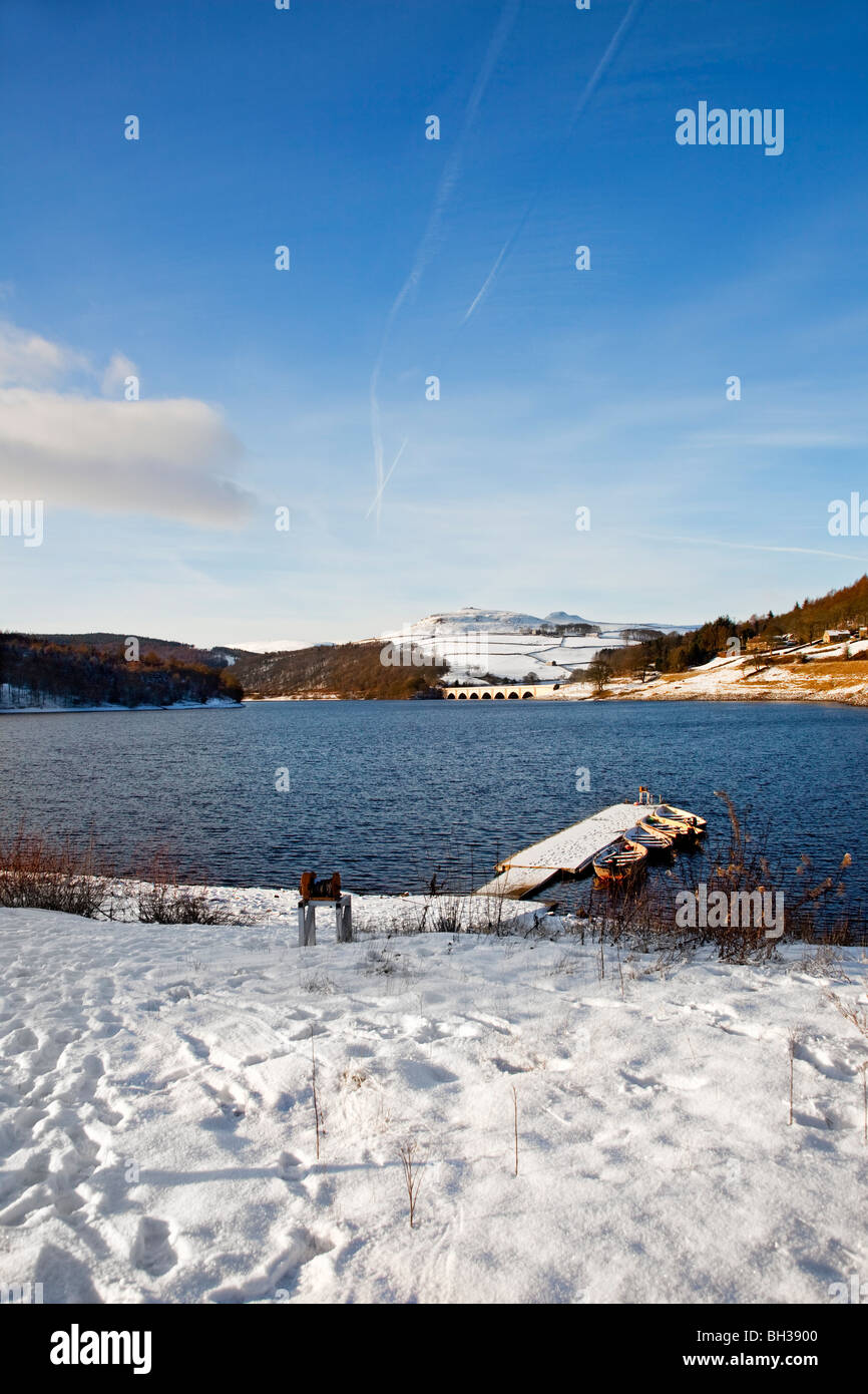 ladybower reservoir derbyshire england UK Stock Photo