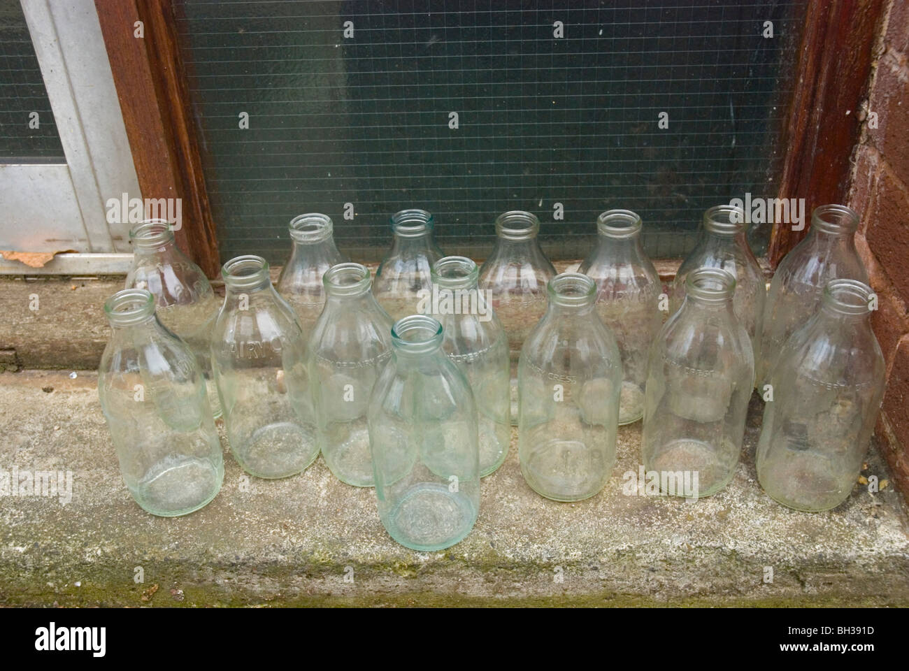 Empty glass milk bottles hires stock photography and images Alamy