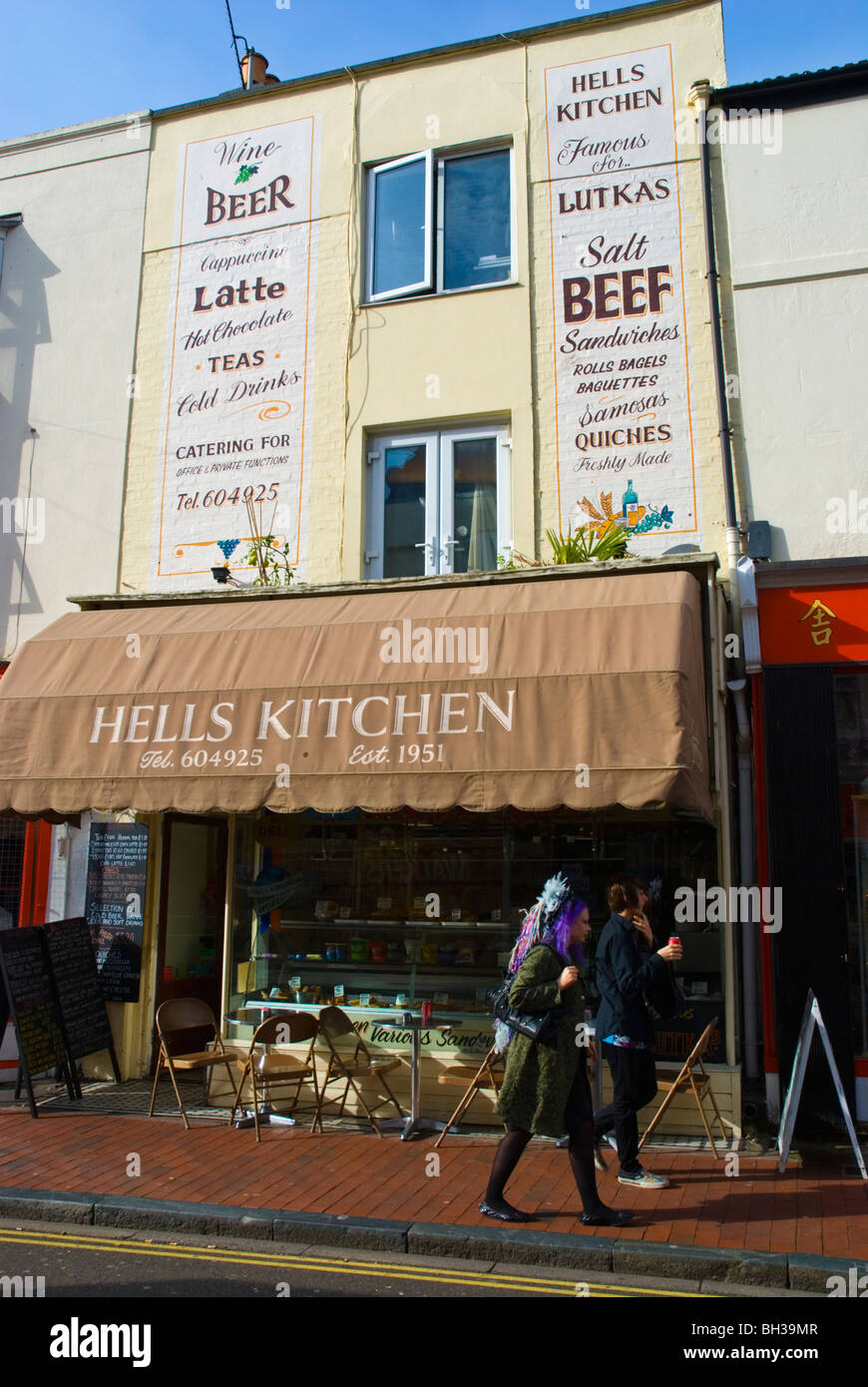 Hells Kitchen cafe Sydney street North Laine Brighton England UK Europe