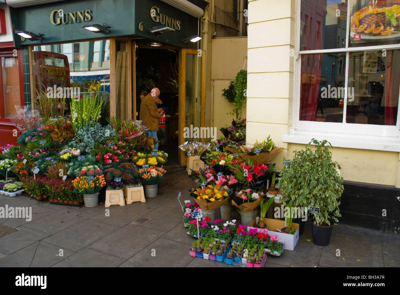 Flower shop central Brighton England UK Europe Stock Photo Alamy