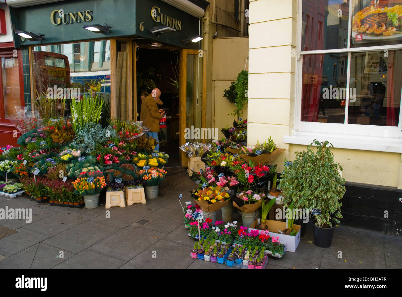 Flower shop central Brighton England UK Europe Stock Photo