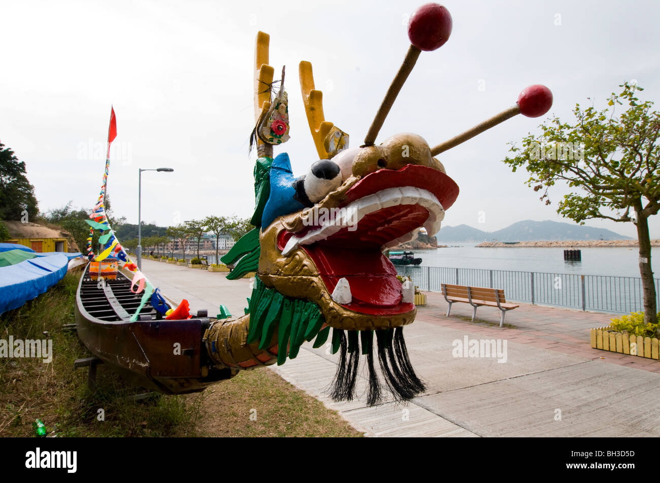 Dragon boat, Cheung Chau, Hong Kong Stock Photo