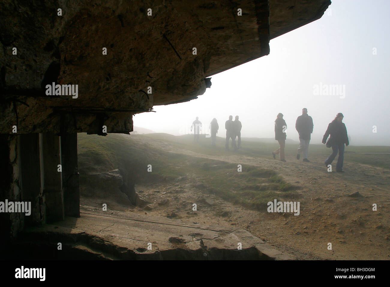 GERMAN BATTERY, THE POINTE DU HOC, DDAY LANDING SITE, NORMANDY, FRANCE