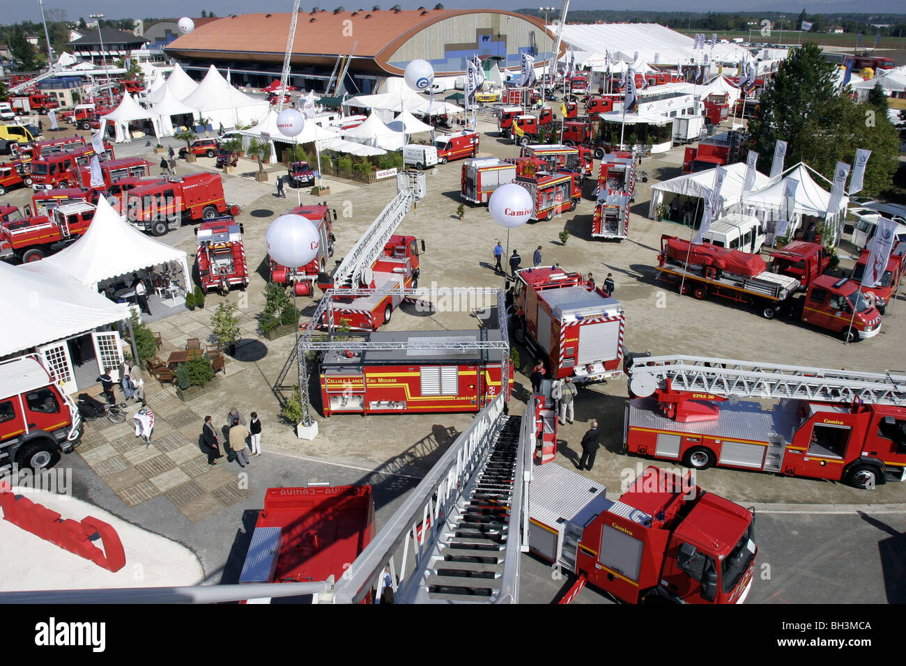 EXHIBITION OF EQUIPMENT, 110TH NATIONAL CONGRESS OF FRENCH FIREFIGHTERS, BOURG-EN-BRESSE, AIN (01), FRANCE Stock Photo