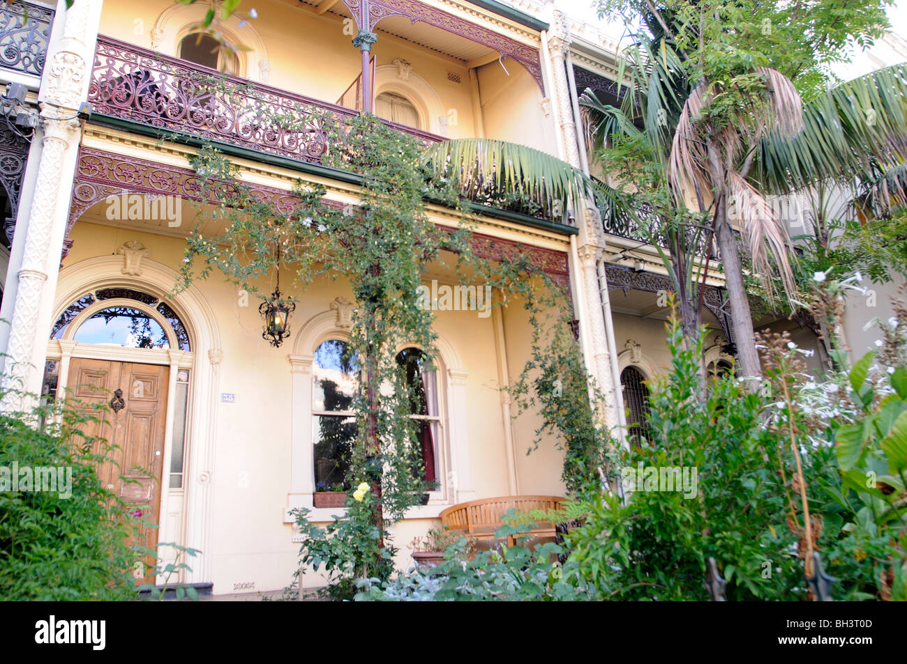 terraced house brunswick street fitzroy melbourne victoria australia Stock Photo Alamy