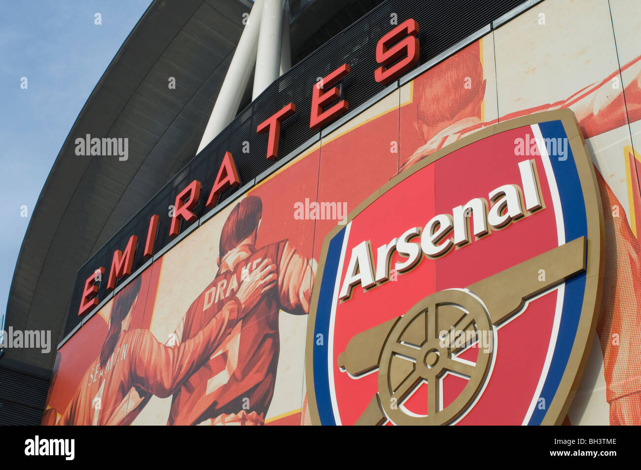 UK. Arsenal FC Emirates Stadium in Highbury, London Stock Photo