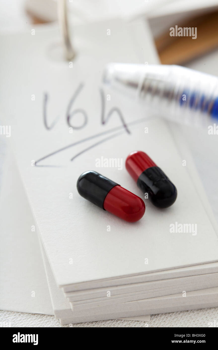 PHARMACOLOGY OF DOSE SCHEDULES Stock Photo