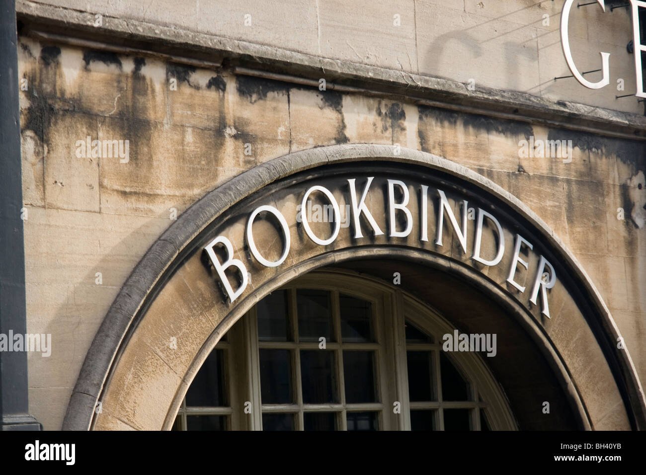 Bayntums book binders in Bath England UK Stock Photo Alamy