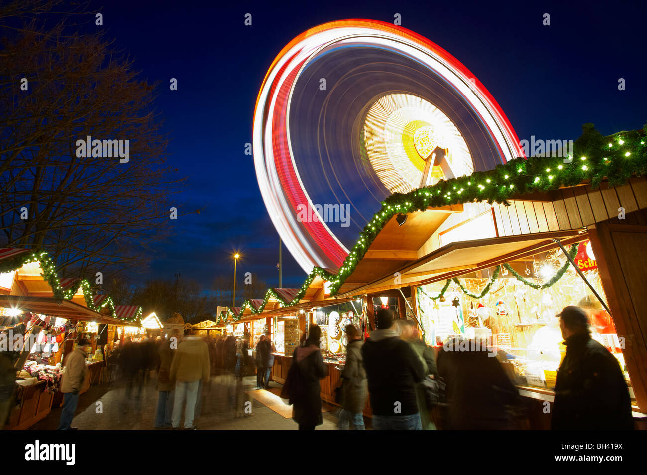 Christmas Markets Alexanderplatz Berlin Germany Stock Photo