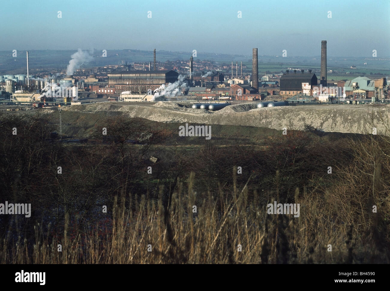 Vinatex factory Staveley Chemicals Derbyshire UK 1975 Stock Photo Alamy
