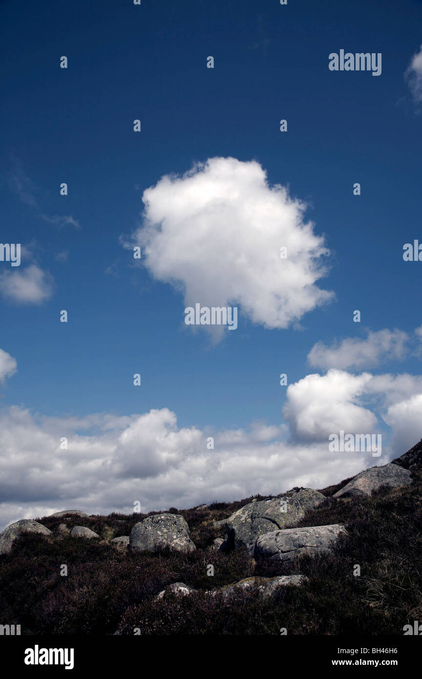 Interesting cloud shape in the sky. Stock Photo