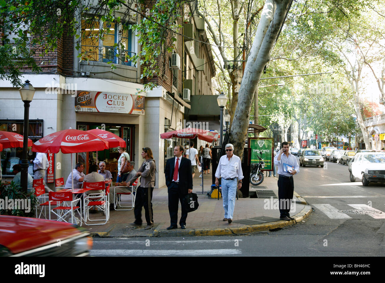 Street scene in the center of Mendoza, Argentina. Stock Photo