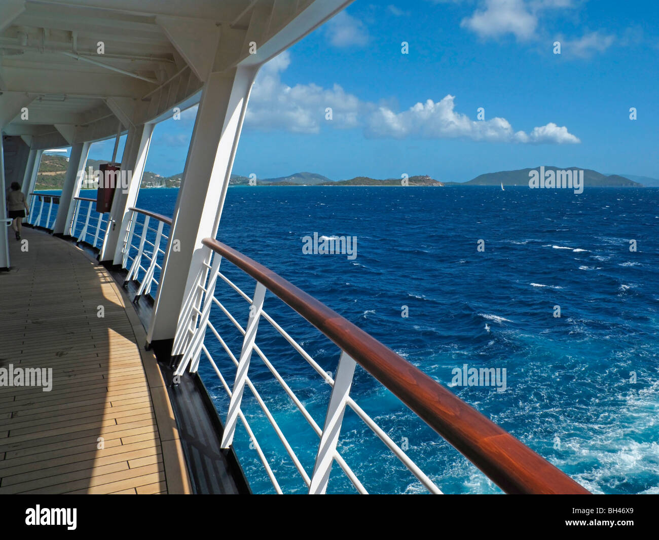 Eurodam cruise ship railing Stock Photo Alamy