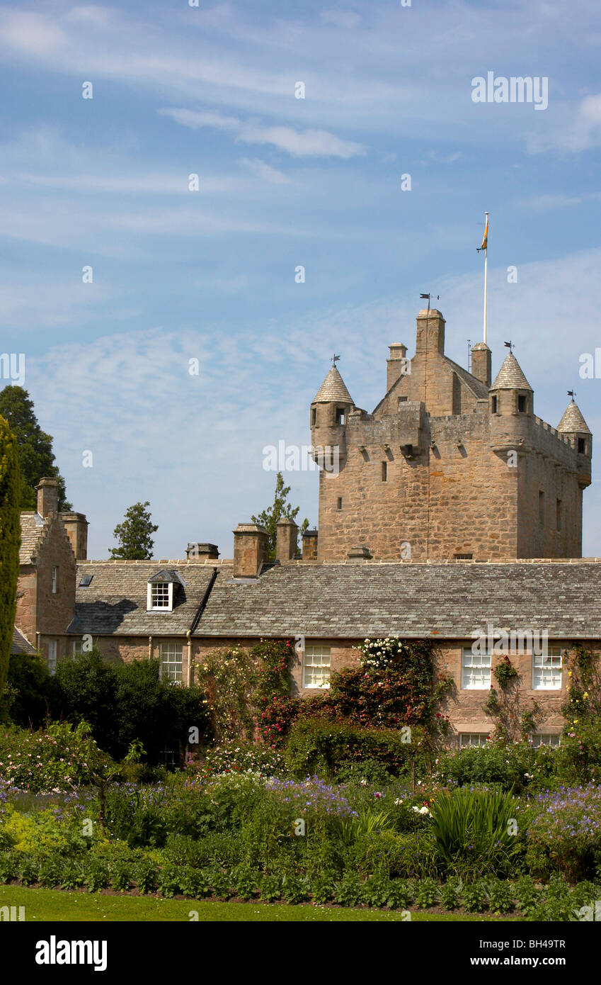 Cawdor castle and gardens in Nairn. Stock Photo