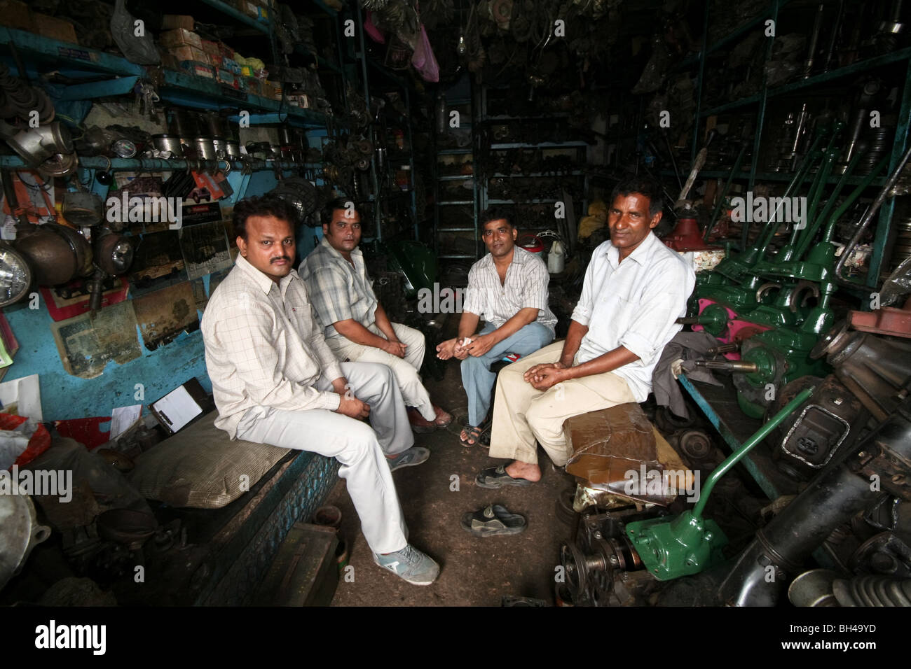 Car Parts India Mechanics Motor Market Old Delhi Stock Photo Alamy