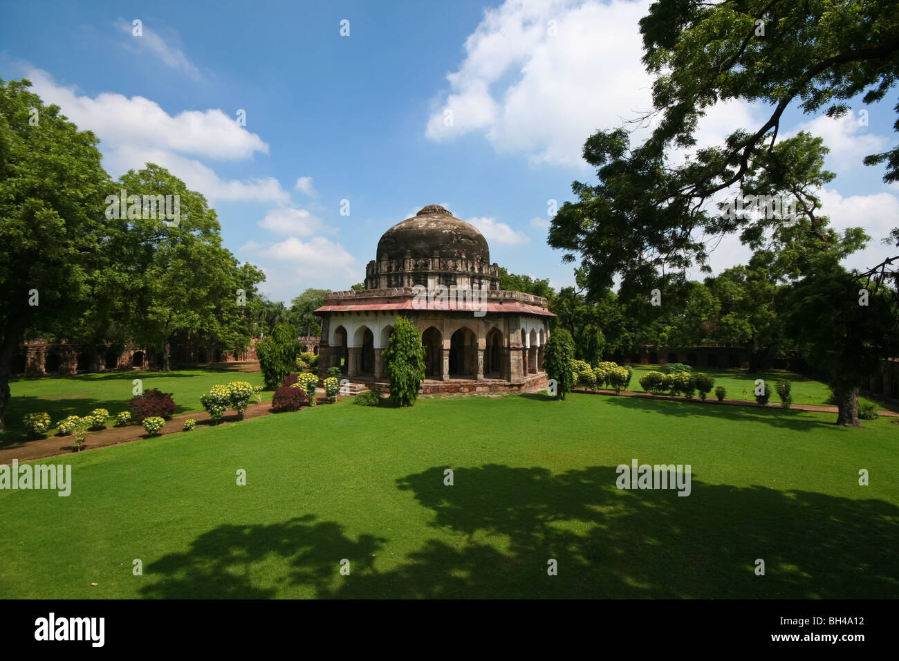 India Lodi Gardens New Delhi Sikander Lodi Tomb Stock Photo