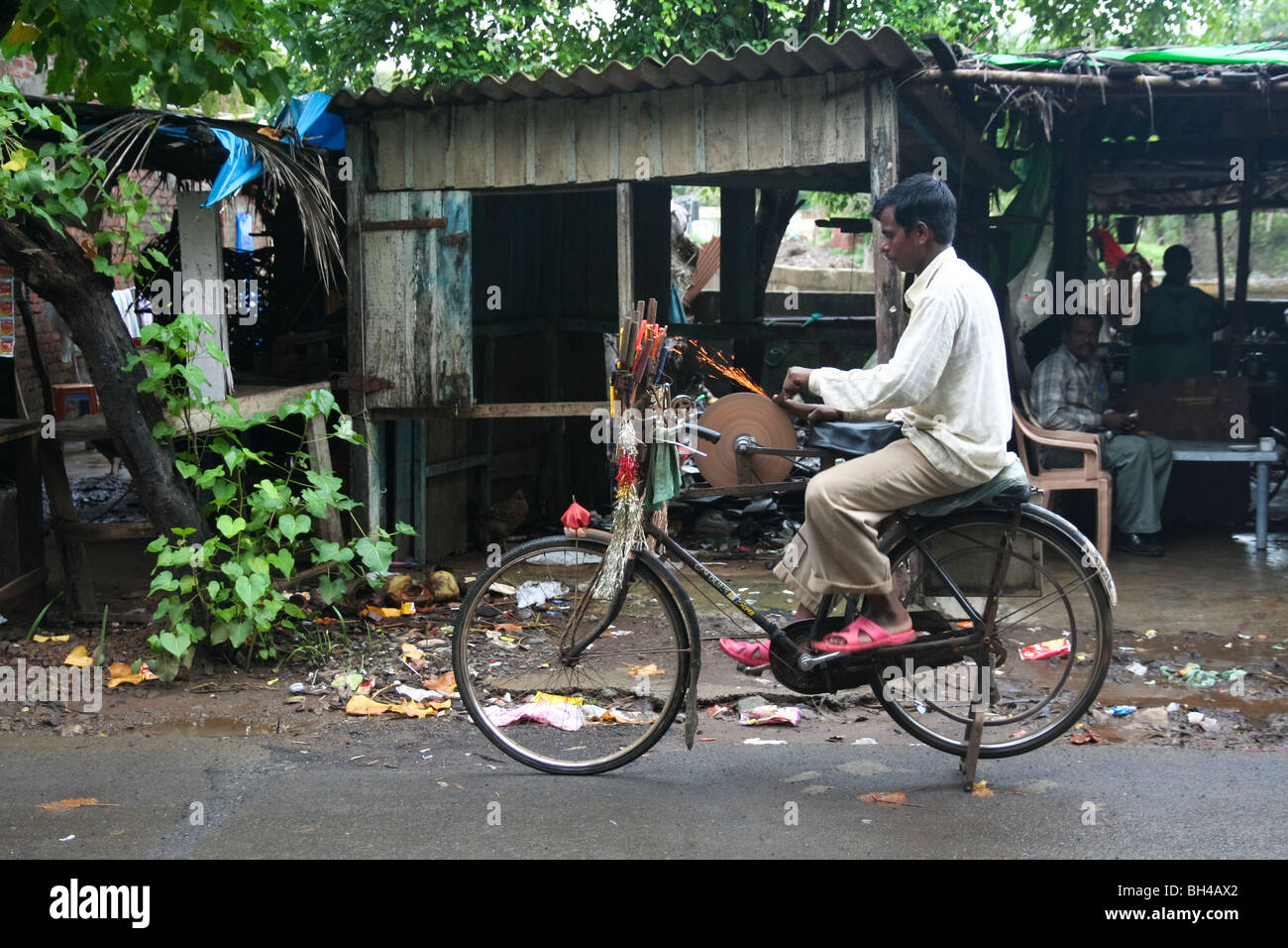 Daman India Knife Sharpener Union Territory Daman Stock Photo Alamy