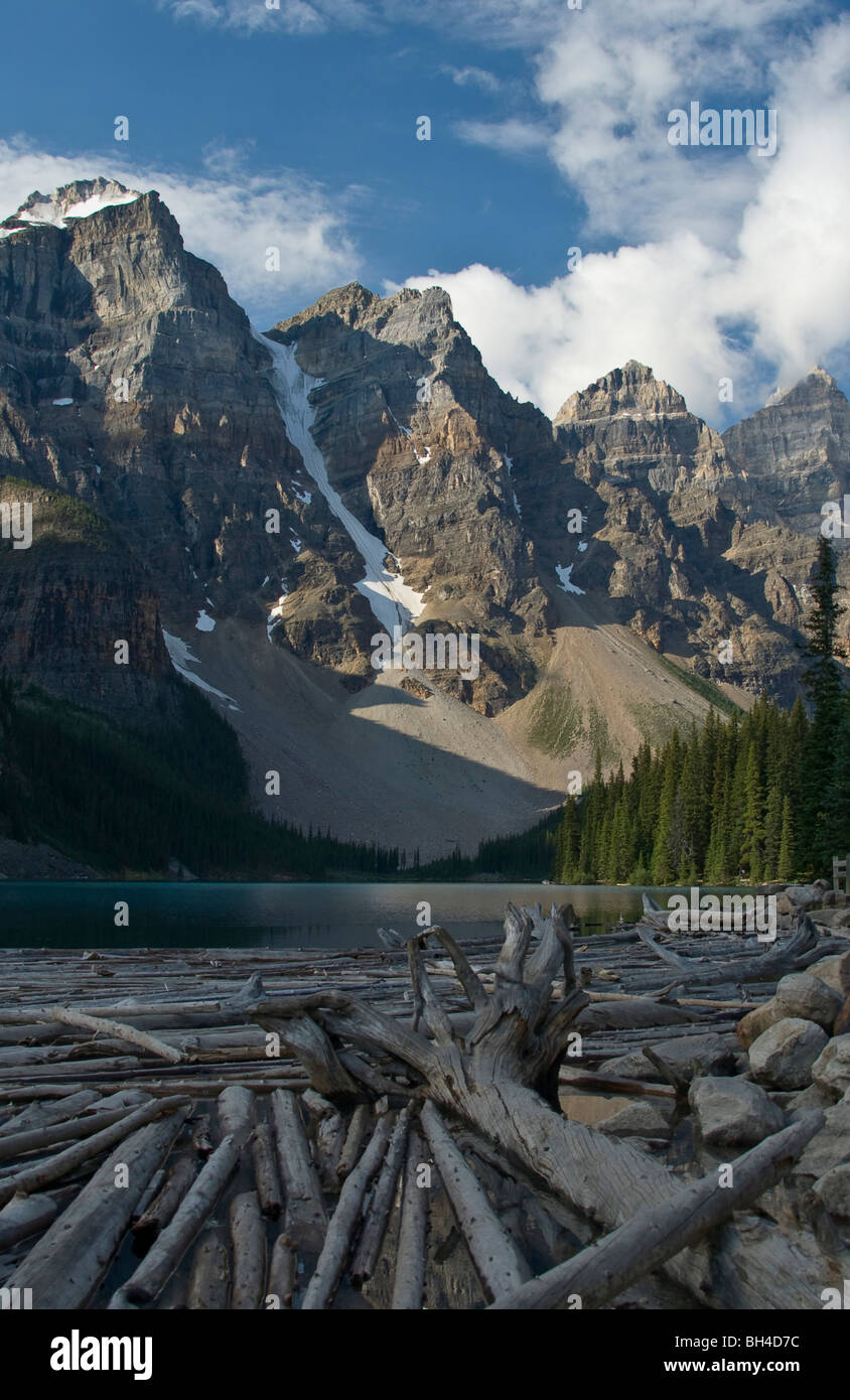 Moraine Lake in Banff National Park. Stock Photo