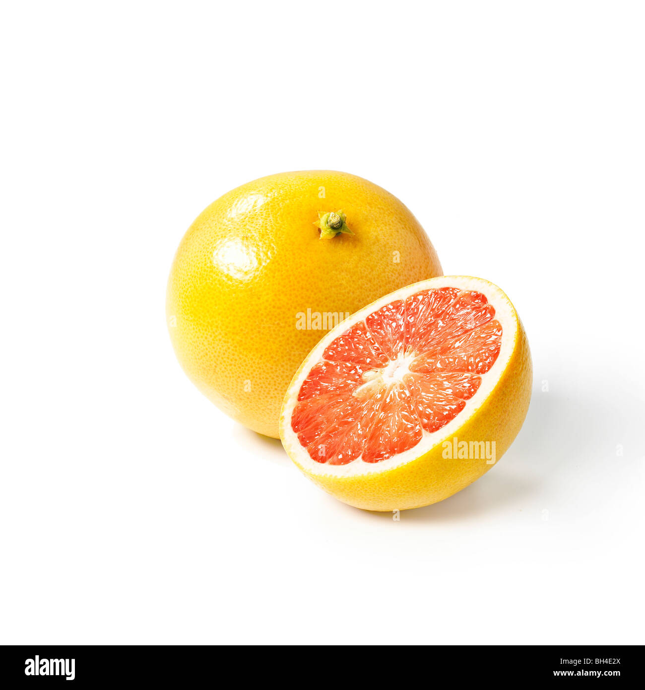 Grapefruit on a white background Stock Photo