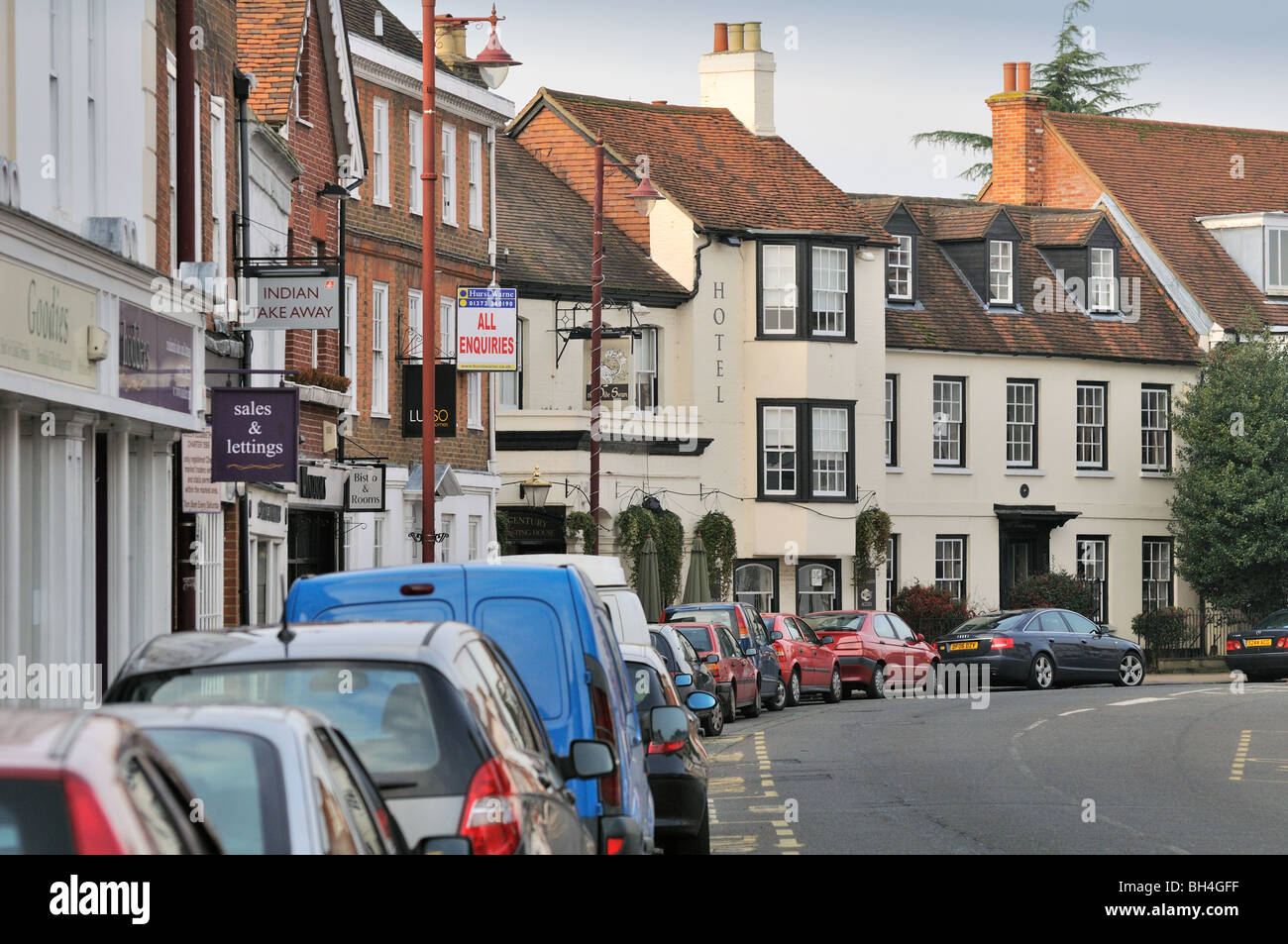 Chertsey High Street Surrey Stock Photo Alamy