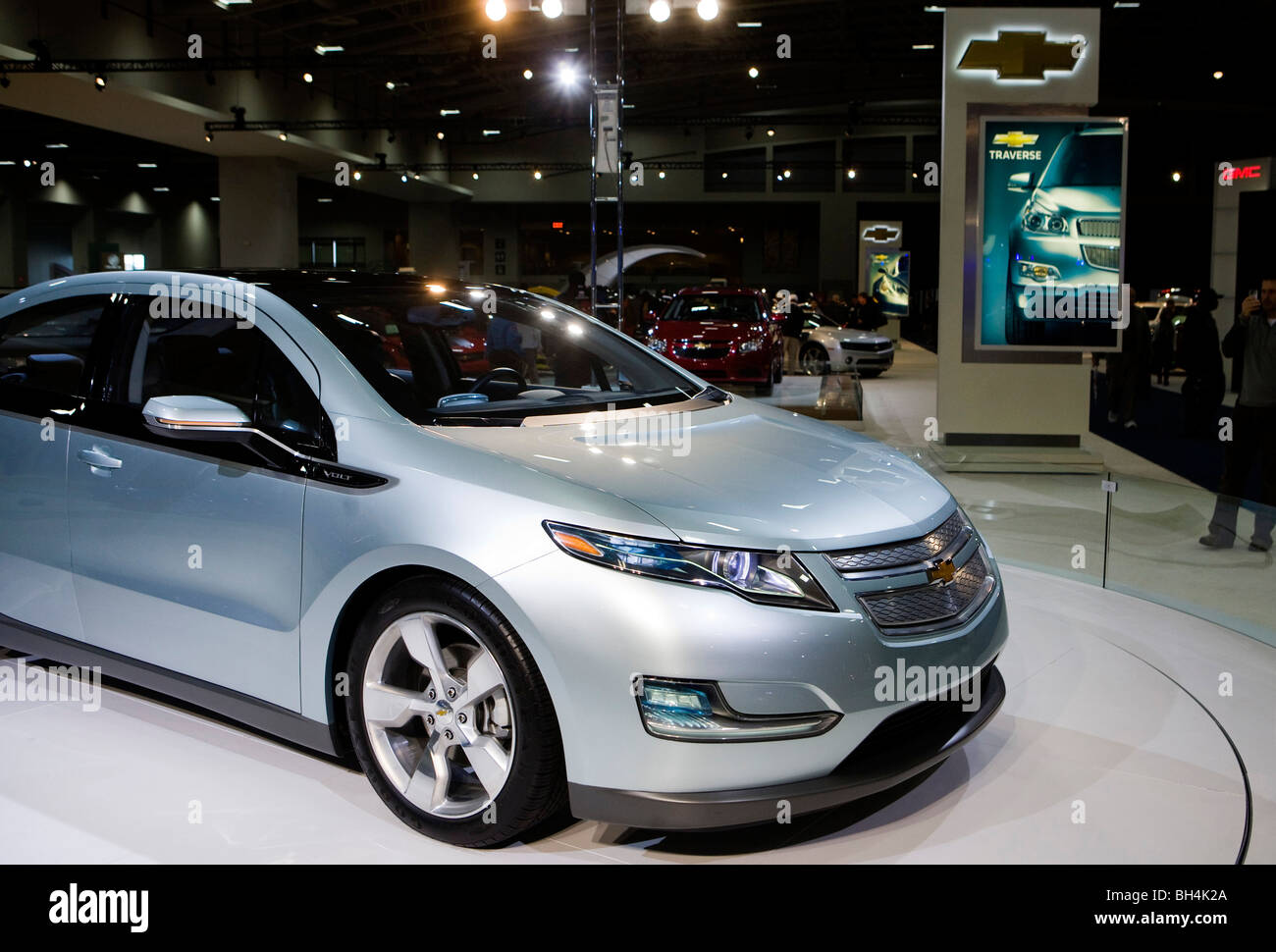 A Chevy Volt on display Stock Photo Alamy