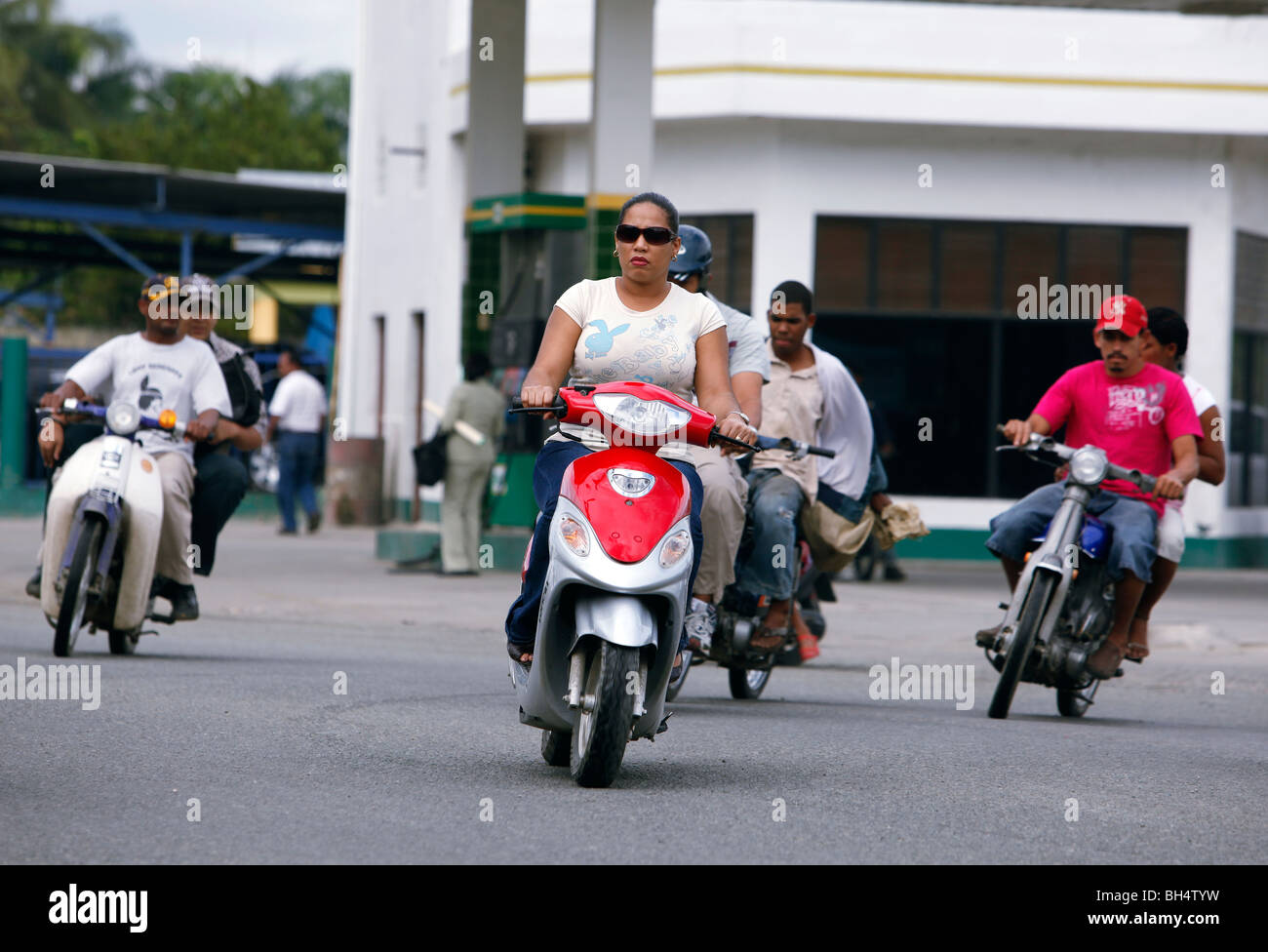 Motorbikes, La Vega, Dominican Republic Stock Photo Alamy