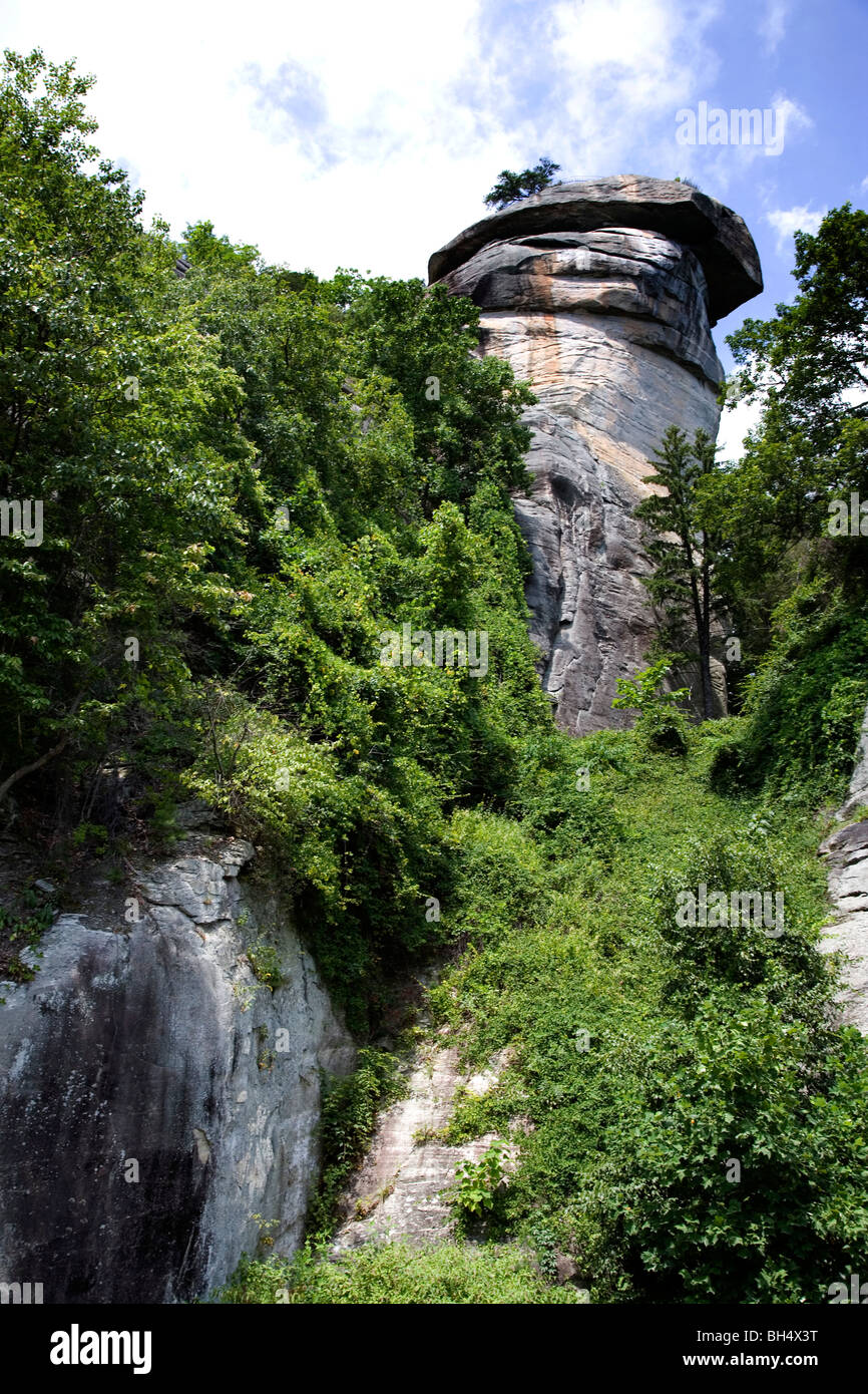 Chimney Rock, Chimney Rock Park, North Carolina, USA Stock Photo