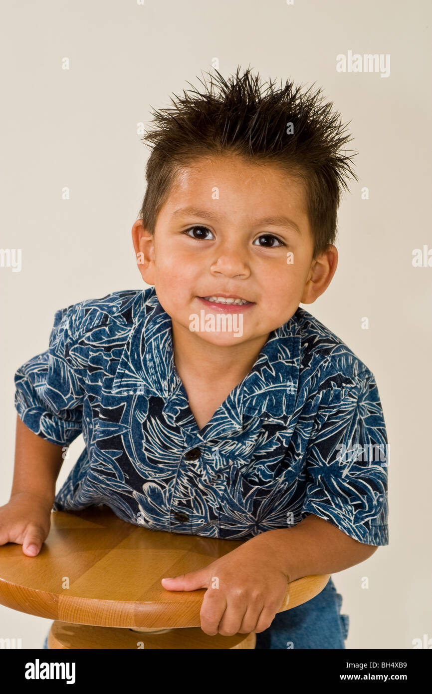 little boy Hispanic 3-4 year old boy out going excited enthusiastic  fun  MR  © Myrleen Pearson Stock Photo