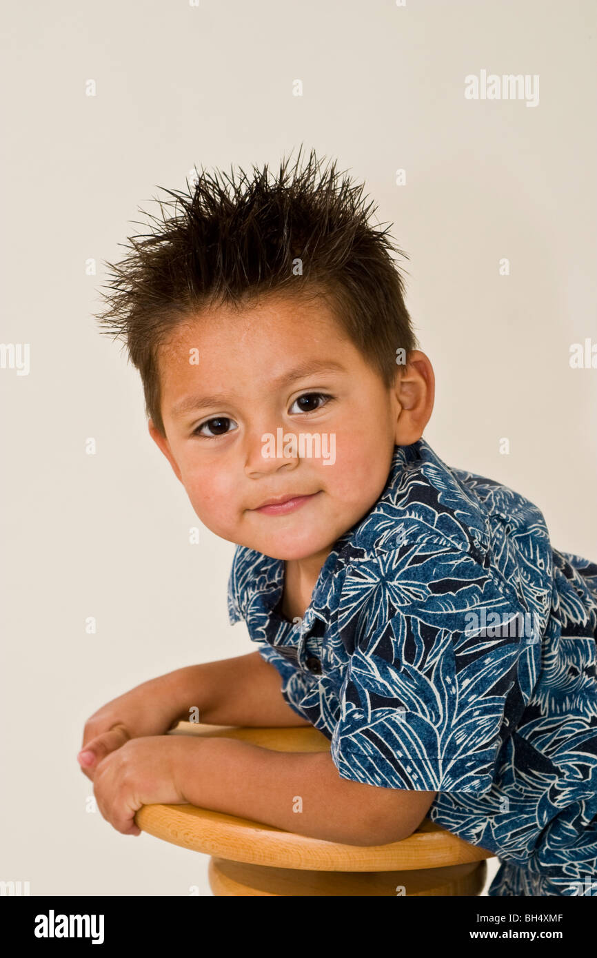 little boy Hispanic 3 year old boy eye contact multi multicultural multiethnic diverse diversity   MR  © Myrleen Pearson Stock Photo