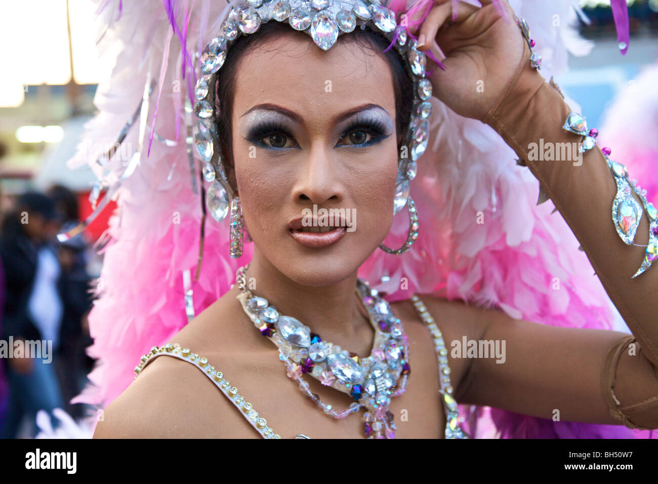 A Thai ladyman in Phuket, Thailand Stock Photo