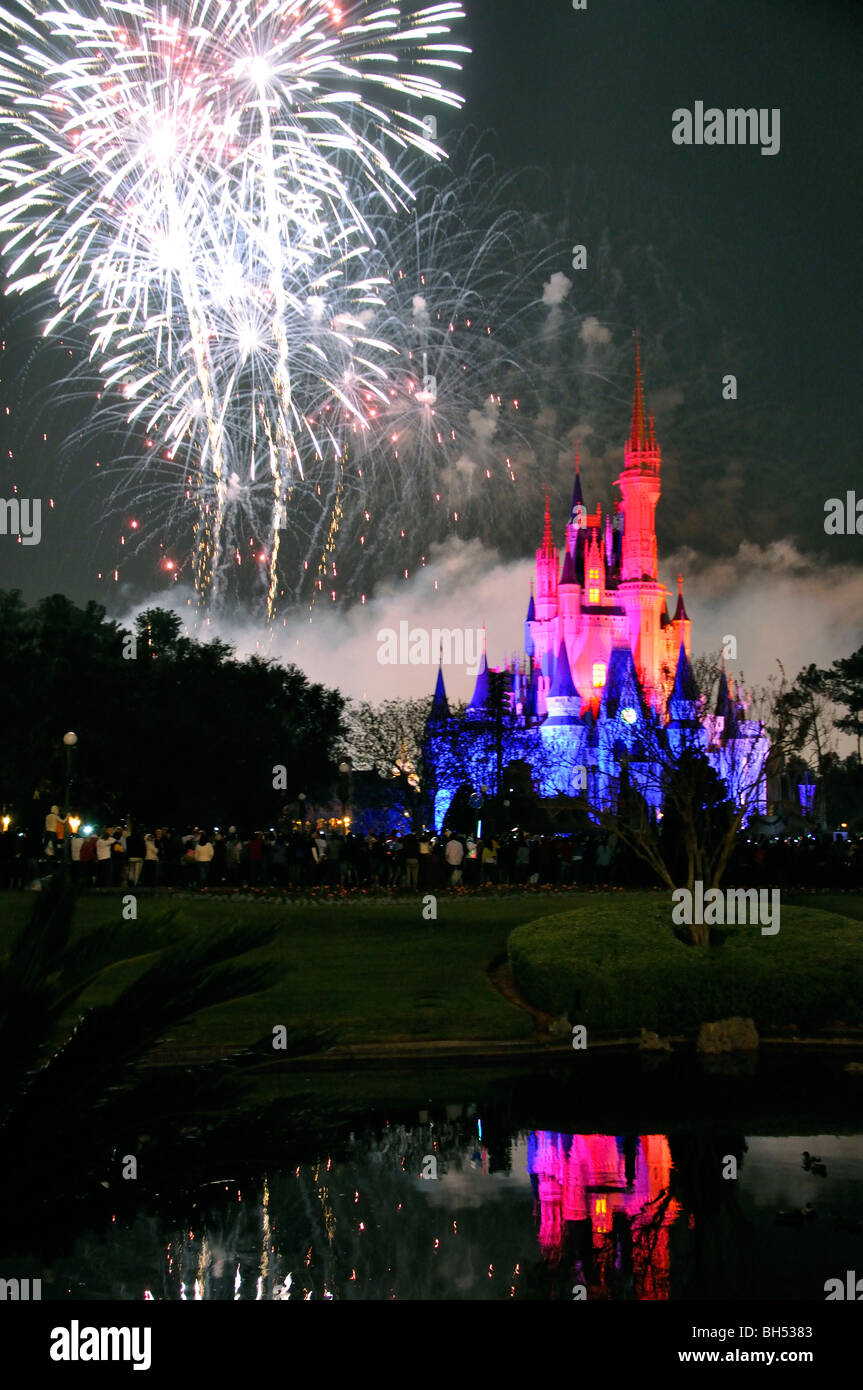 Fireworks, Disneyworld, Orlando, Florida, USA Stock Photo Alamy