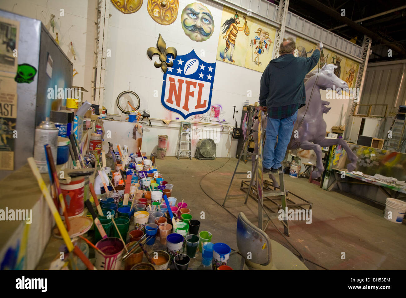 mardi gras world float den annex