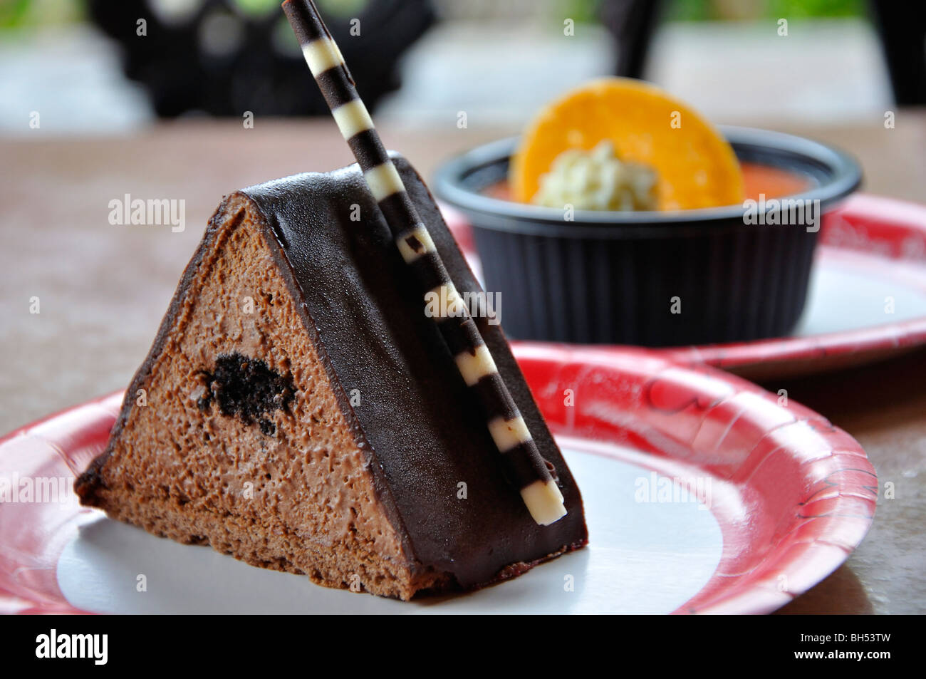 Chocolate mousse Stock Photo