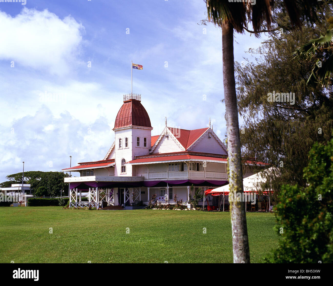 Wooden Royal Palace, Nuku'alofa, Tongatapu, Kingdom of Tonga Stock Photo