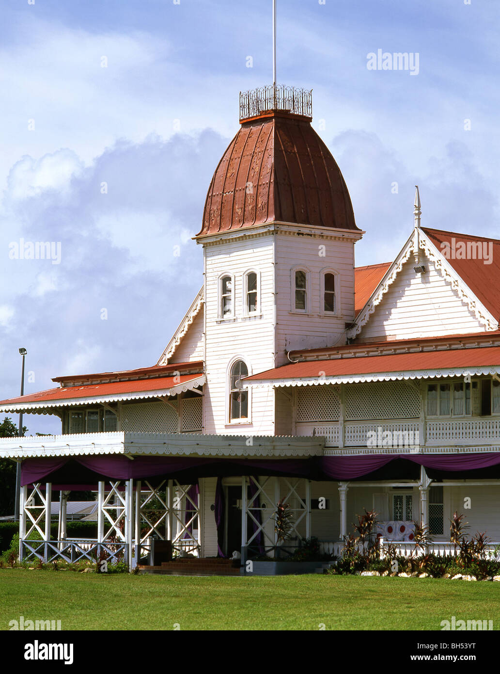 Wooden Royal Palace, Nuku'alofa, Tongatapu, Kingdom of Tonga Stock