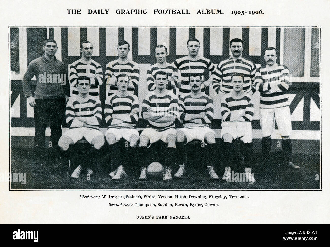 Queens Park Rangers 1905, team photo of London football club QPR at the start of the season Stock Photo