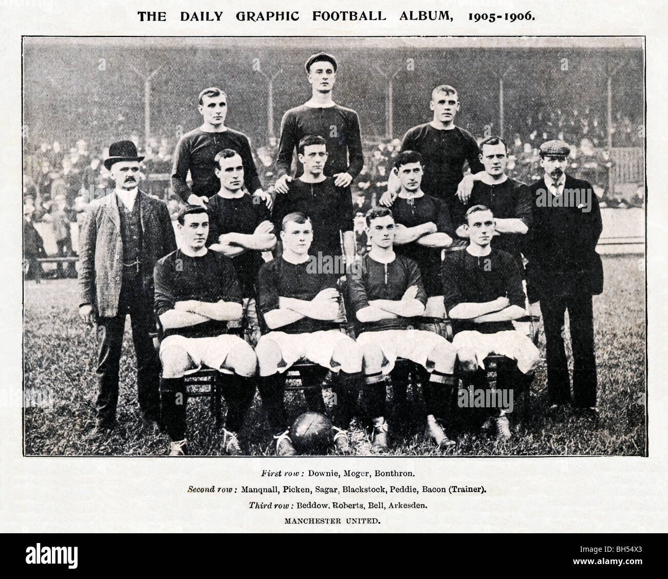 Manchester United 1905, team photo of the football club at the start of