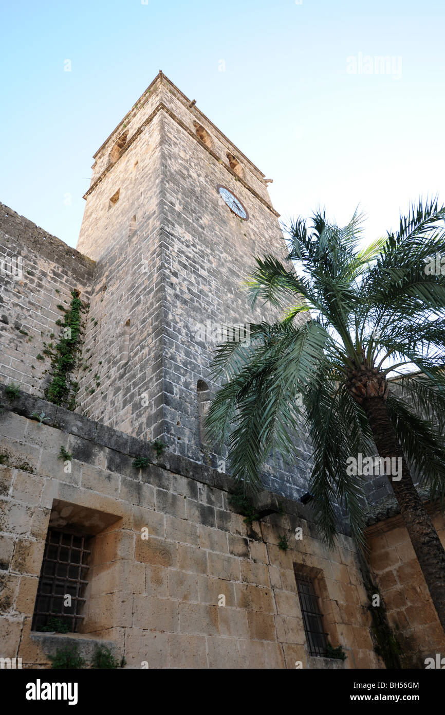 11th century fortified Church of San Bartolome in the old town of Javea / Xabia, Alicante