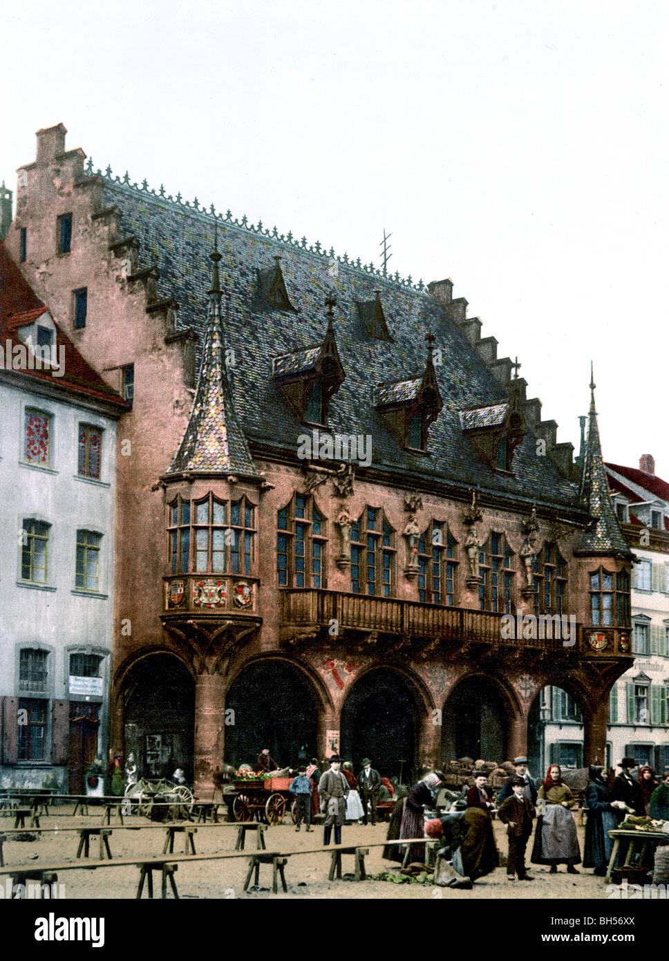 Der Markt Freiburg Stock Photo